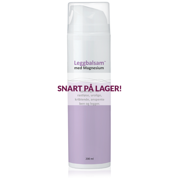 Leggbalsam med magnesium, 200 ml. – Mot urolige og rastløse, kriblende og anspente legger