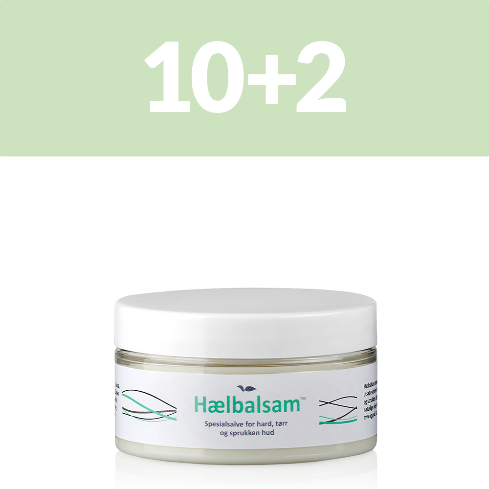 10+2 Hælbalsam 100 ml. – for tørr, sprukken og hard hud