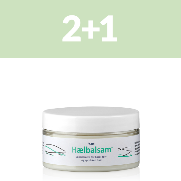 2+1 Hælbalsam 100 ml. – for tørr, sprukken og hard hud