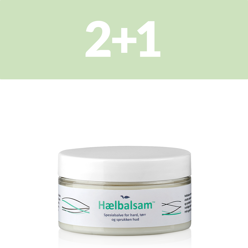 2+1 Hælbalsam 100 ml. – for tørr, sprukken og hard hud