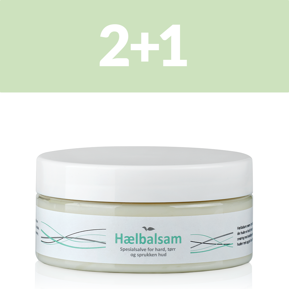 2+1 Hælbalsam 250 ml. - for tørr, sprukken og hard hud