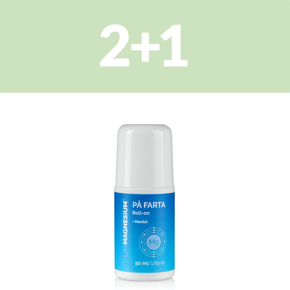 2+1 UrMagnesium PÅ FARTA, roll-on