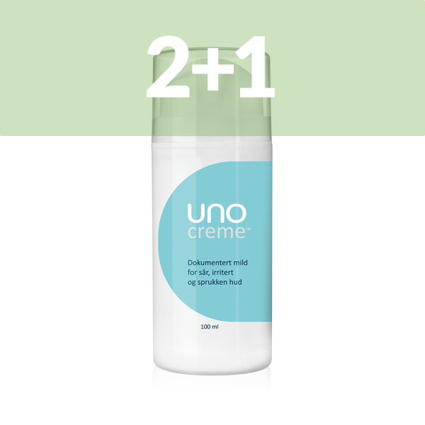 2+1 UnoCreme 100 ml. - For sår, rød og irritert hud