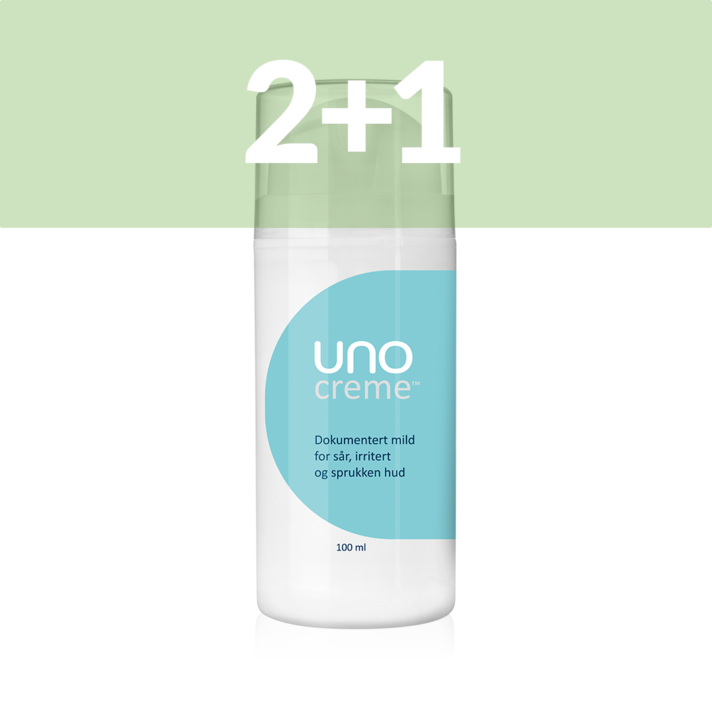 2+1 UnoCreme 100 ml. - For sår, rød og irritert hud