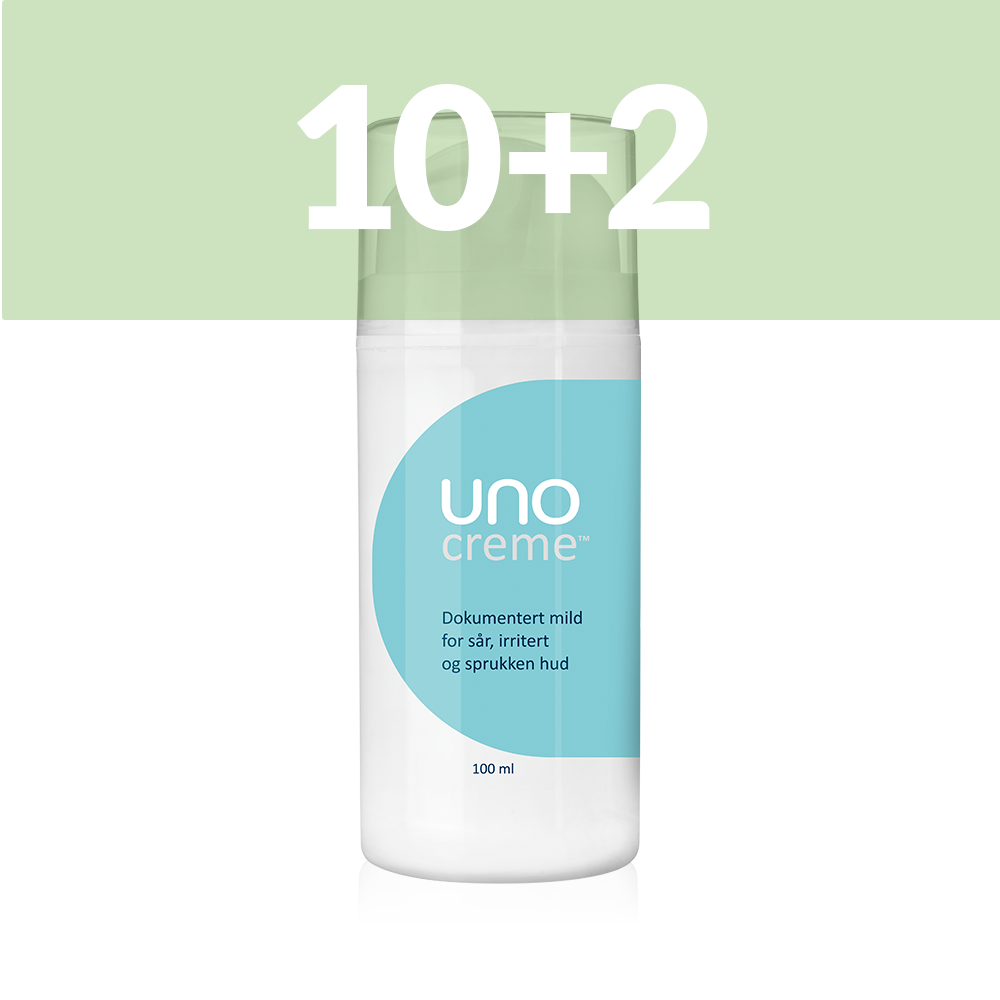 10+2 UnoCreme 100 ml. - For sår, rød og irritert hud