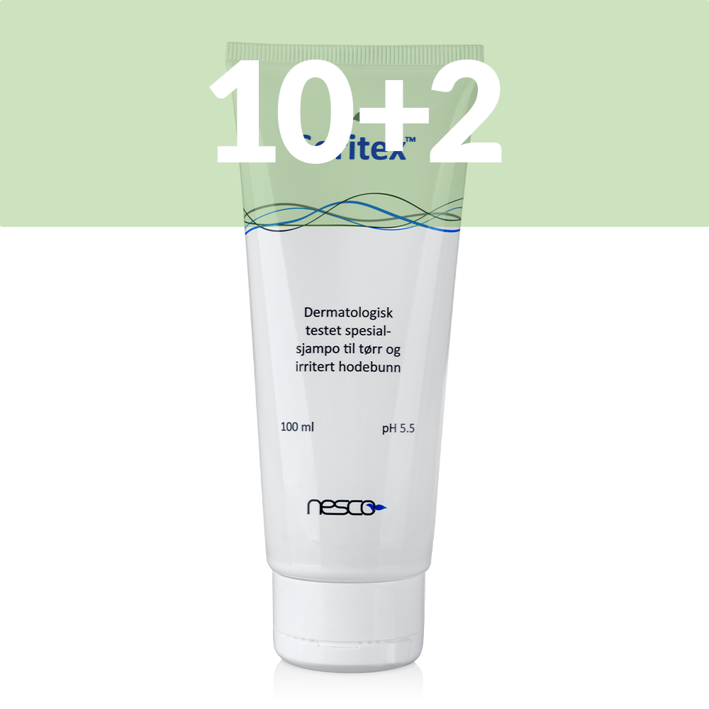 10+2 Soritex spesialsjampo 100 ml.